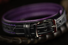 Load image into Gallery viewer, Black & Purple Filigree Play Collar- (Made to Order)