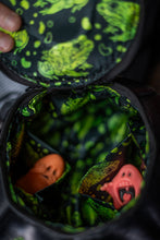 Load image into Gallery viewer, Handmade Leather Pumpkin Bag- Vintage Face-Glow-In The Dark