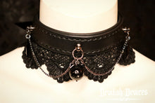 Load image into Gallery viewer, Leather Mourning Collar-(Made To Order)
