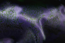 Load image into Gallery viewer, Spooky face Black &amp; Purple Handmade Leather Pumpkin Bag
