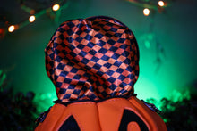 Load image into Gallery viewer, Handmade Leather Pumpkin bag-Vintage face-Orange &amp; Black
