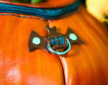 Load image into Gallery viewer, Handmade leather Pumpkin Bag-Faceless-Natural Orange
