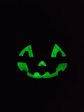 Leather Pumpkin Bag: Jack-O-Lantern-Glow-In The Dark face-Witch hat