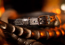 Load image into Gallery viewer, Discreet Leather BDSM Day Collar-Filigree
