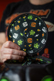 Leather Pumpkin Bag: Glow In The Dark Spooky Face-Black & Green