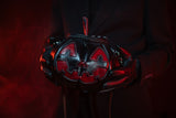 Leather Pumpkin Bag: Jack-O-Lantern-Blood Red Sparkle