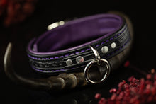 Load image into Gallery viewer, Black &amp; Purple Filigree Play Collar- (Made to Order)
