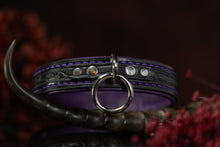 Load image into Gallery viewer, Black &amp; Purple Filigree Play Collar- (Made to Order)
