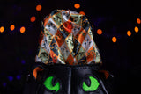 Leather Pumpkin Bag: Black Cat-MADE TO ORDER