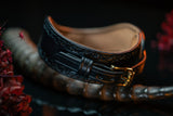 Leather BDSM Collar- Laurel - Solid Brass Hardware