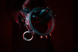 Leather BDSM Slave Collar-Ouroboros-Spikes