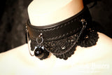 Leather Mourning Collar-(Made To Order)