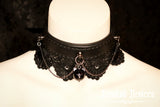 Leather Mourning Collar-(Made To Order)
